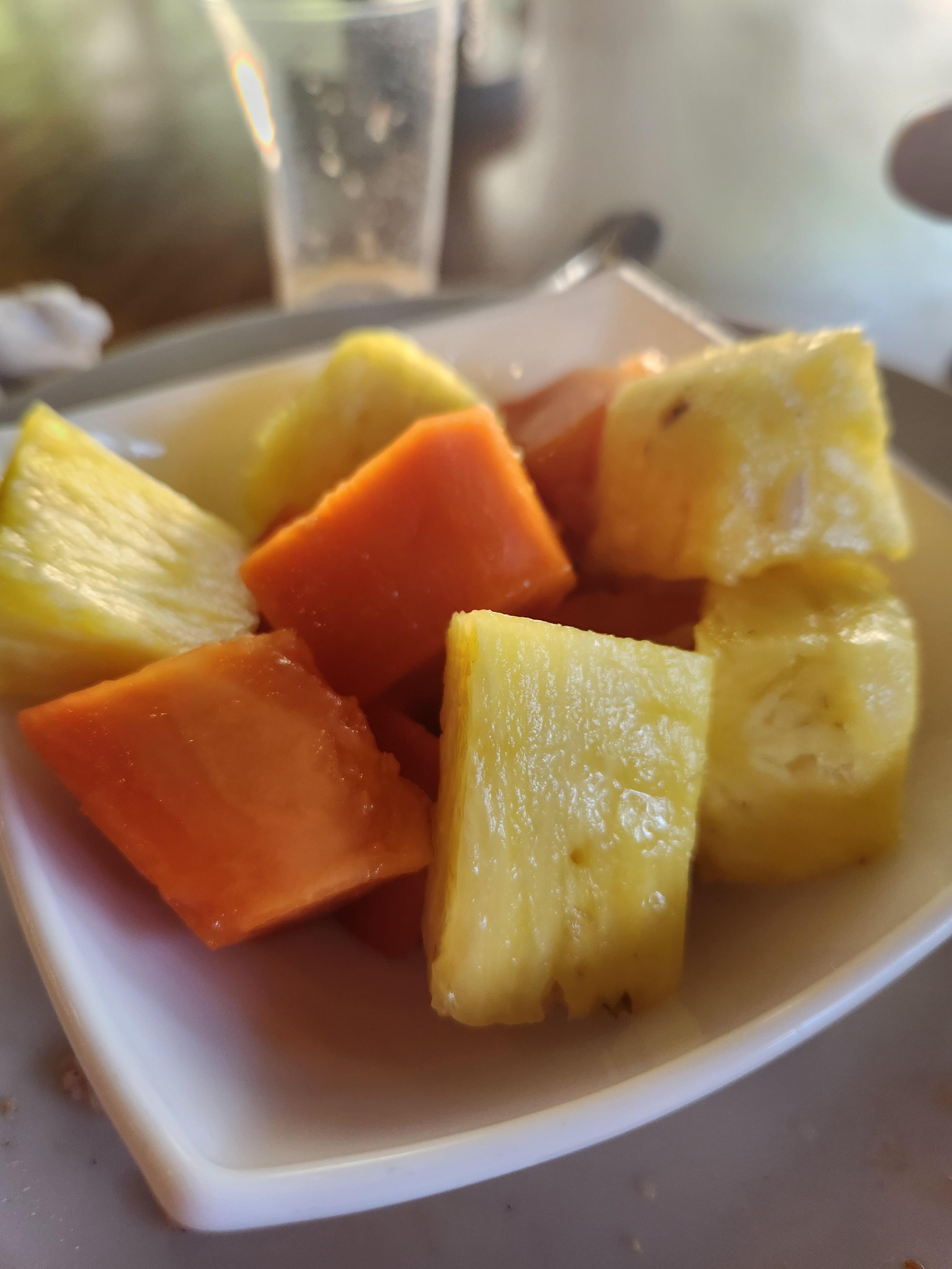 Fresh fruit at breakfast 