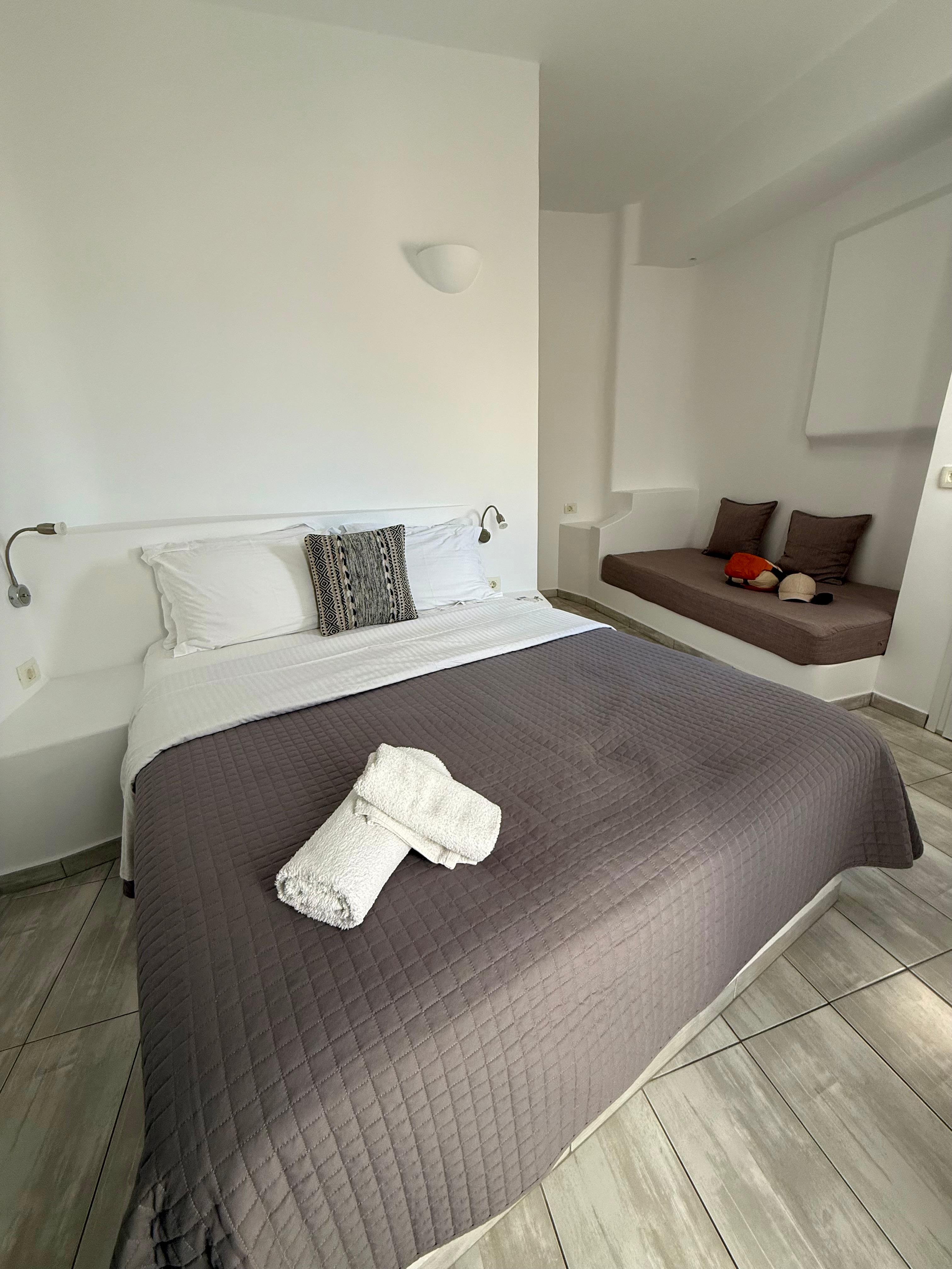The room is spacious 