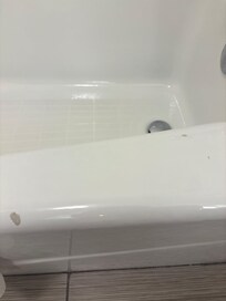 stains all over the bath