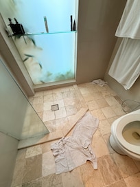 Poor shower drainage