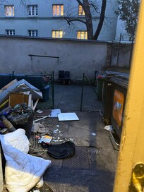 Hier haben die Ratten gehaust