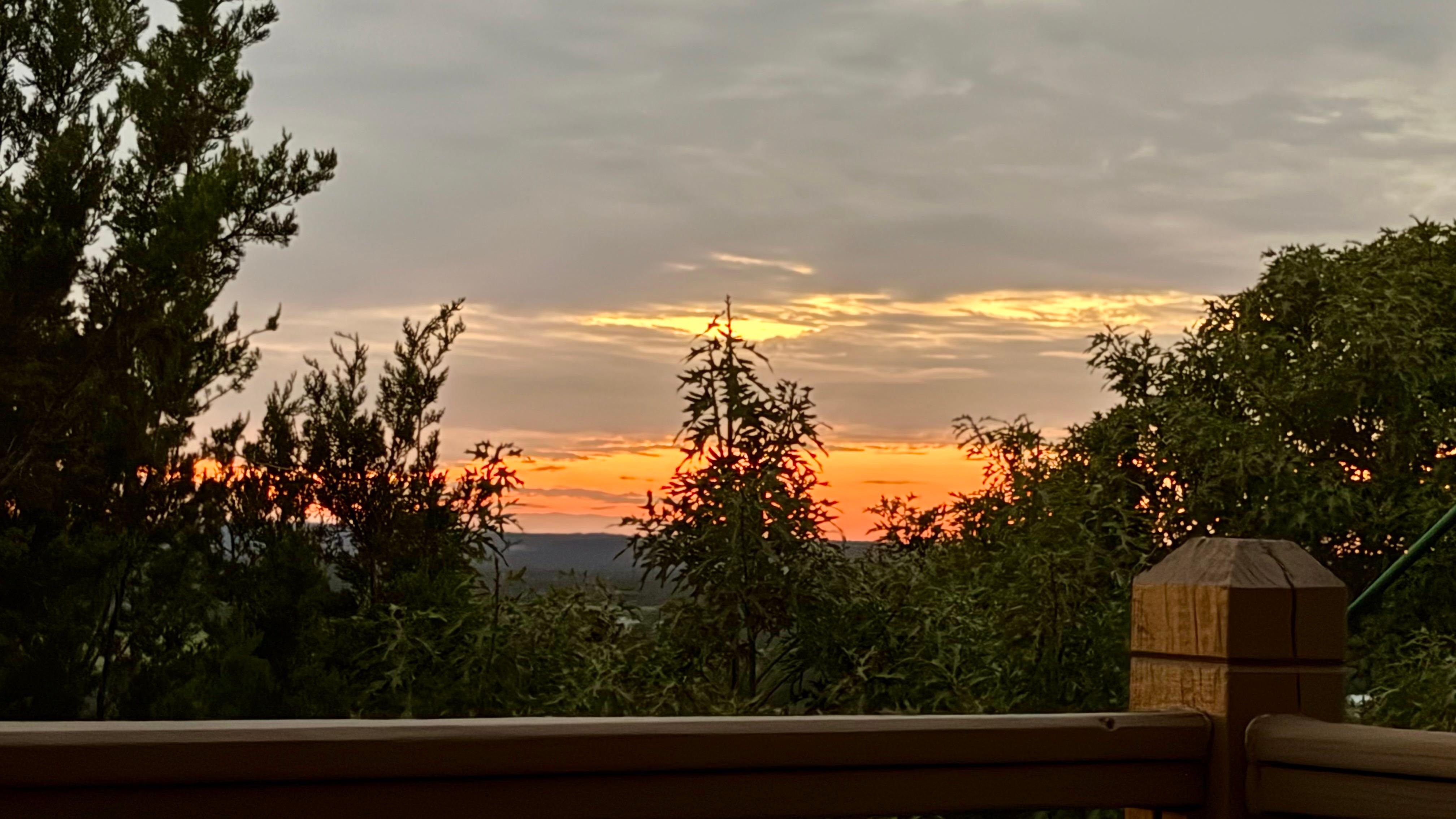 Sunset from the patio