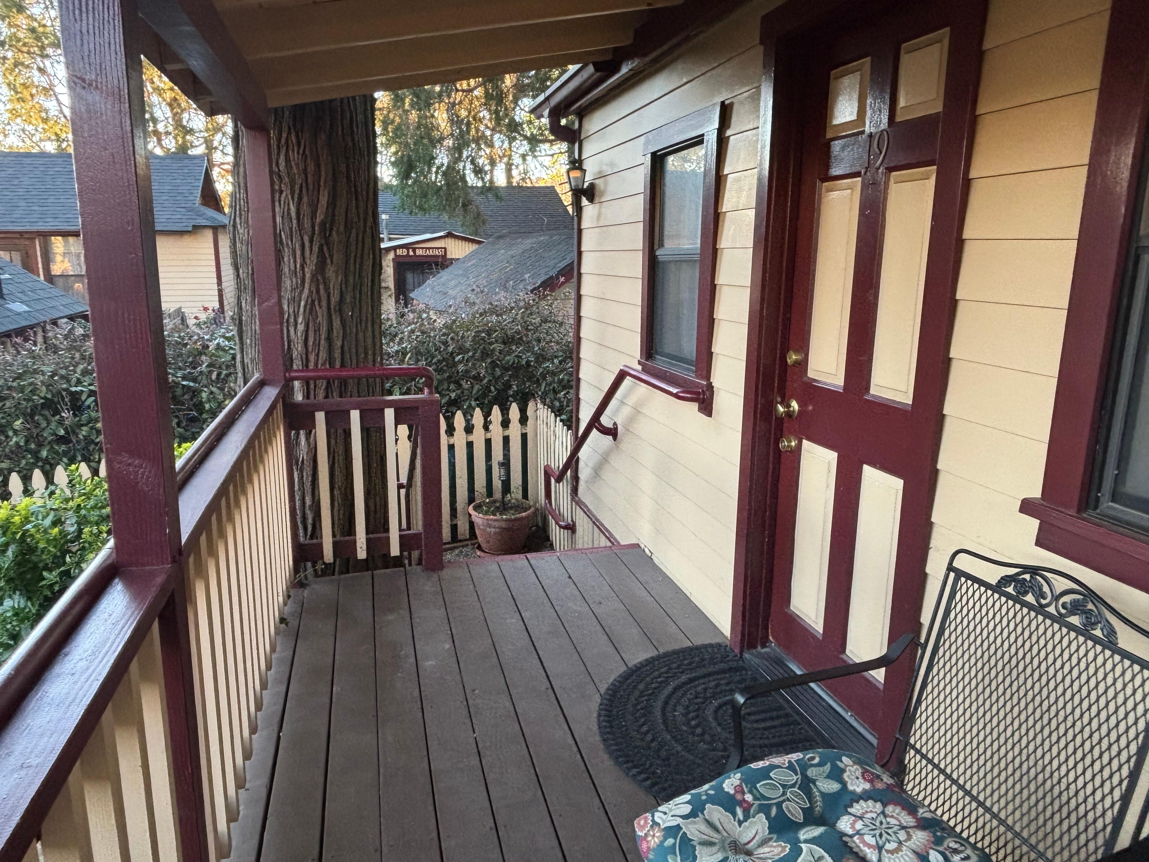 Porch at the cottage