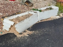 trash everywhere on the property