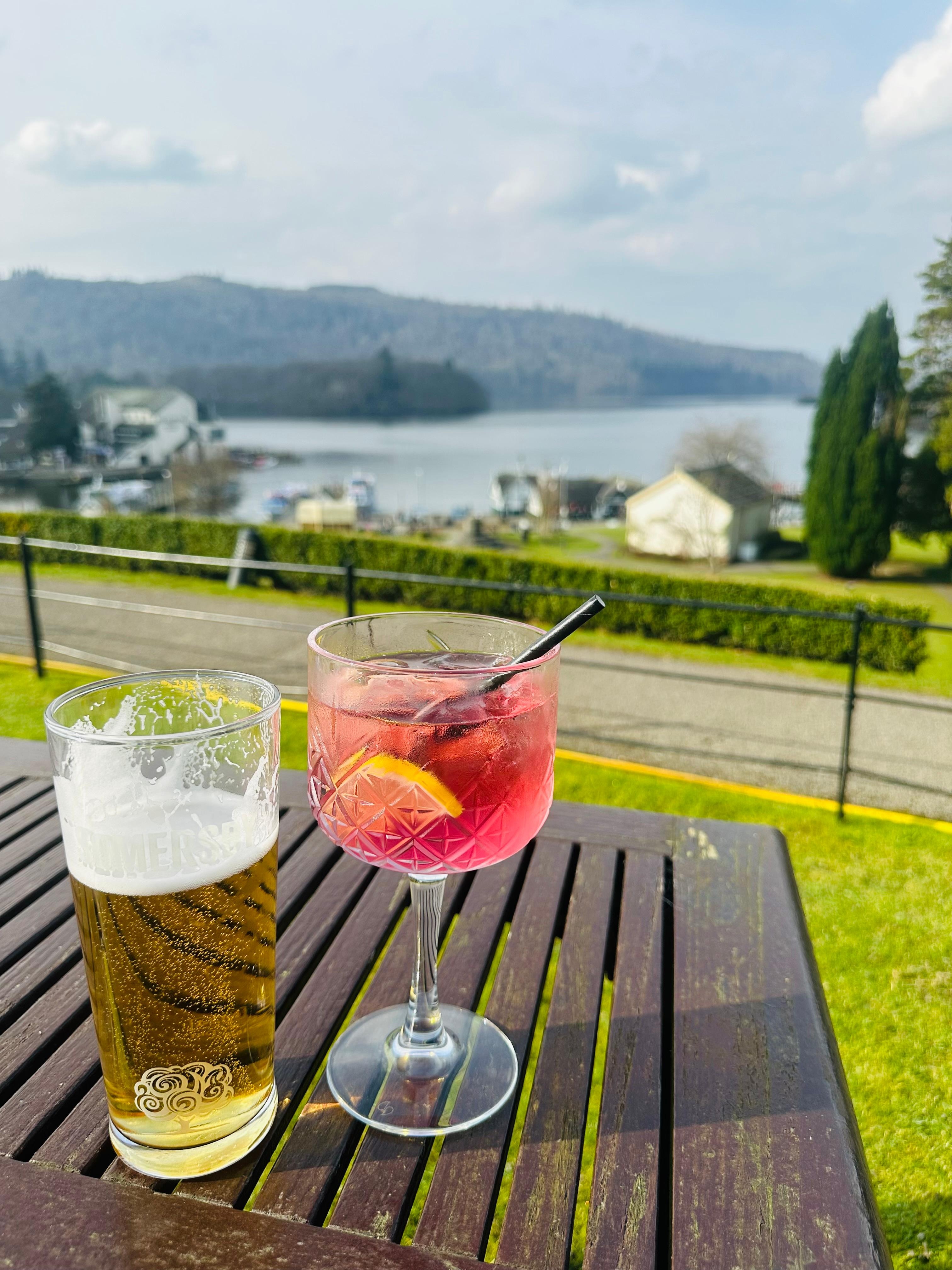 Drinks on the terrace with plenty of tables and incredible view