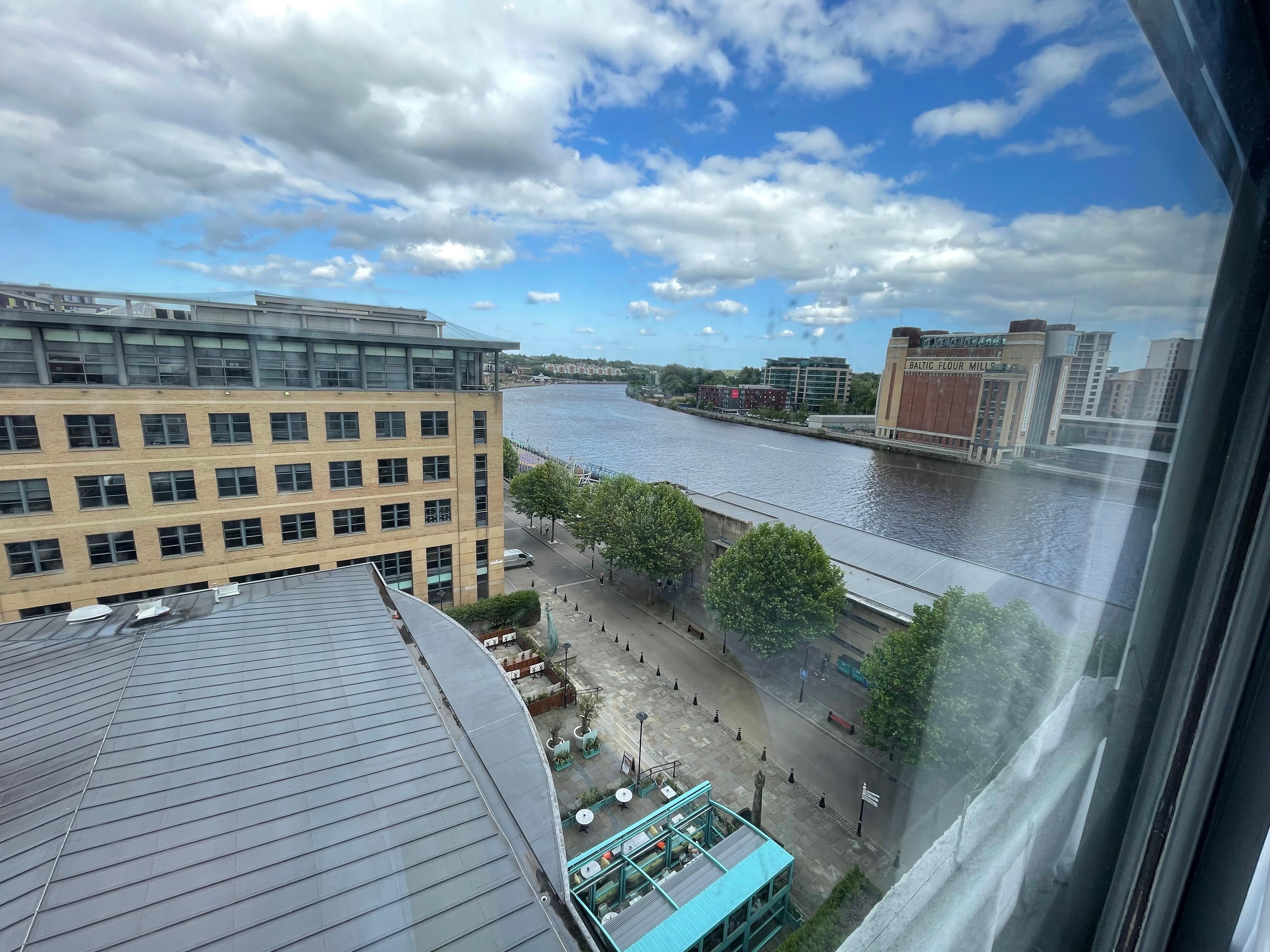 Our view from 6th floor over the Tyne