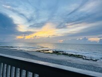 Sunrise view from the balcony