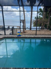 Heated salt water pool👙🤿🩲