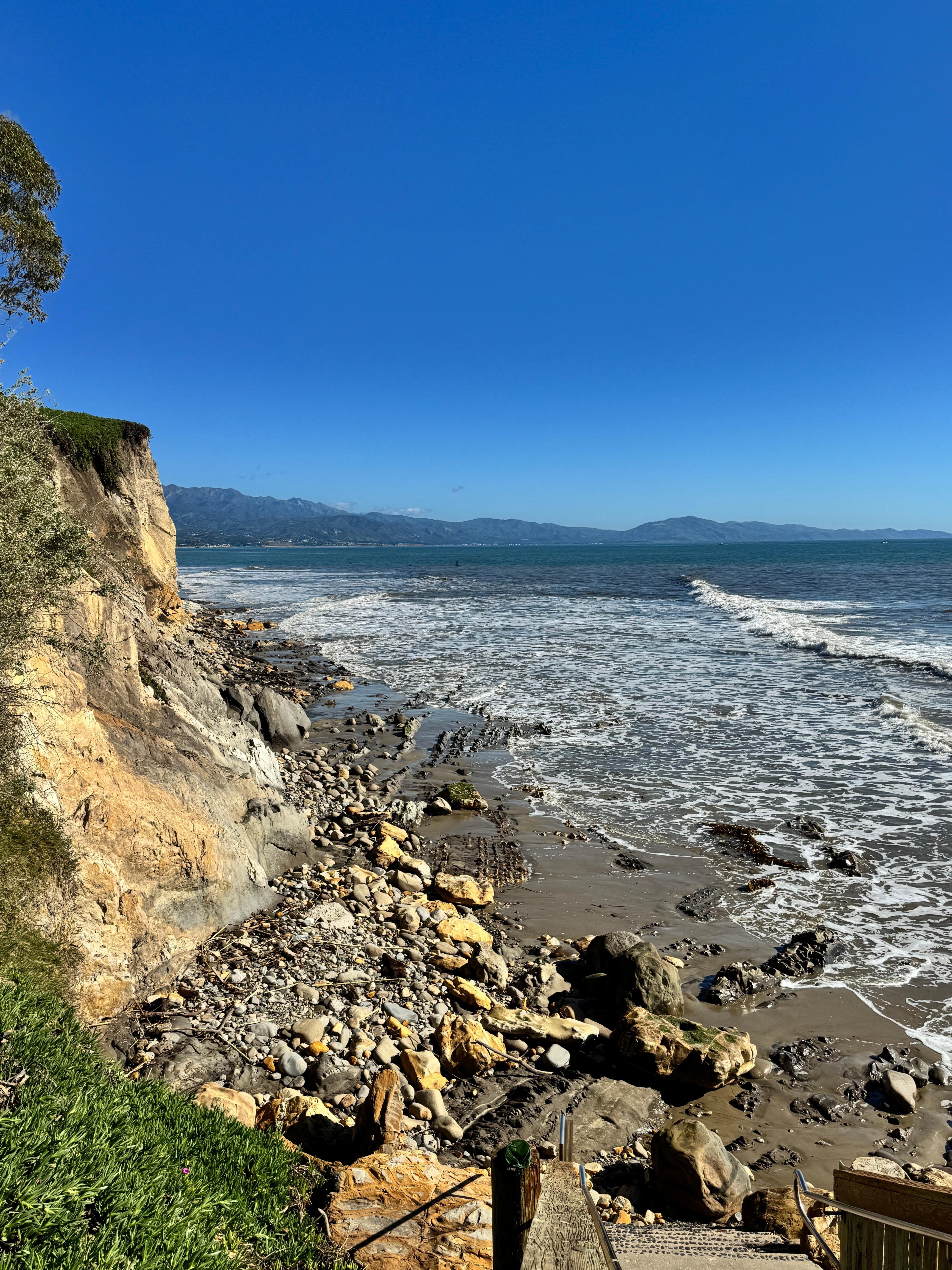 1000-step beach, a short walk from the house. 