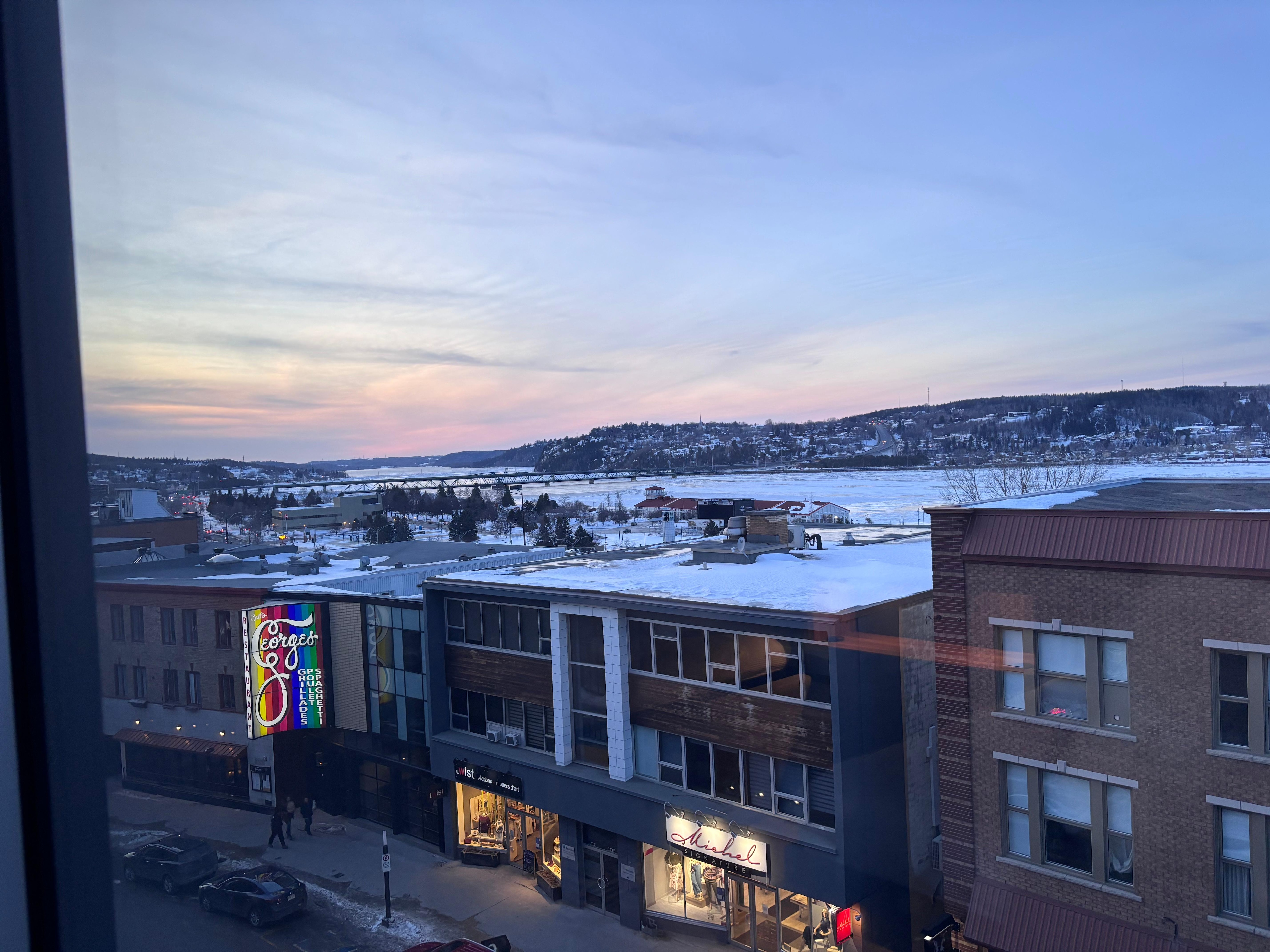 La vue de notre chambre!