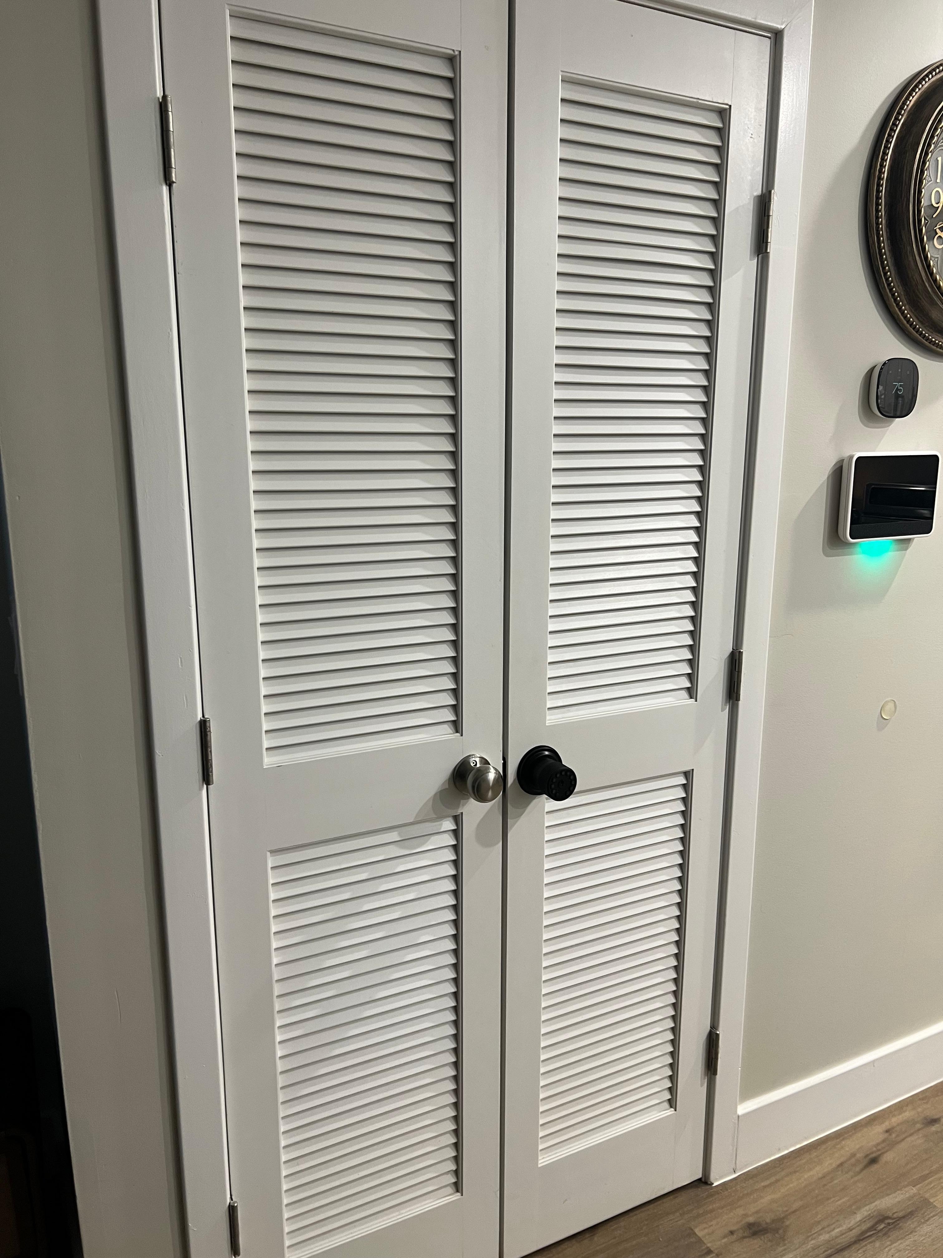 Locked (supply) closet. Not the laundry closet