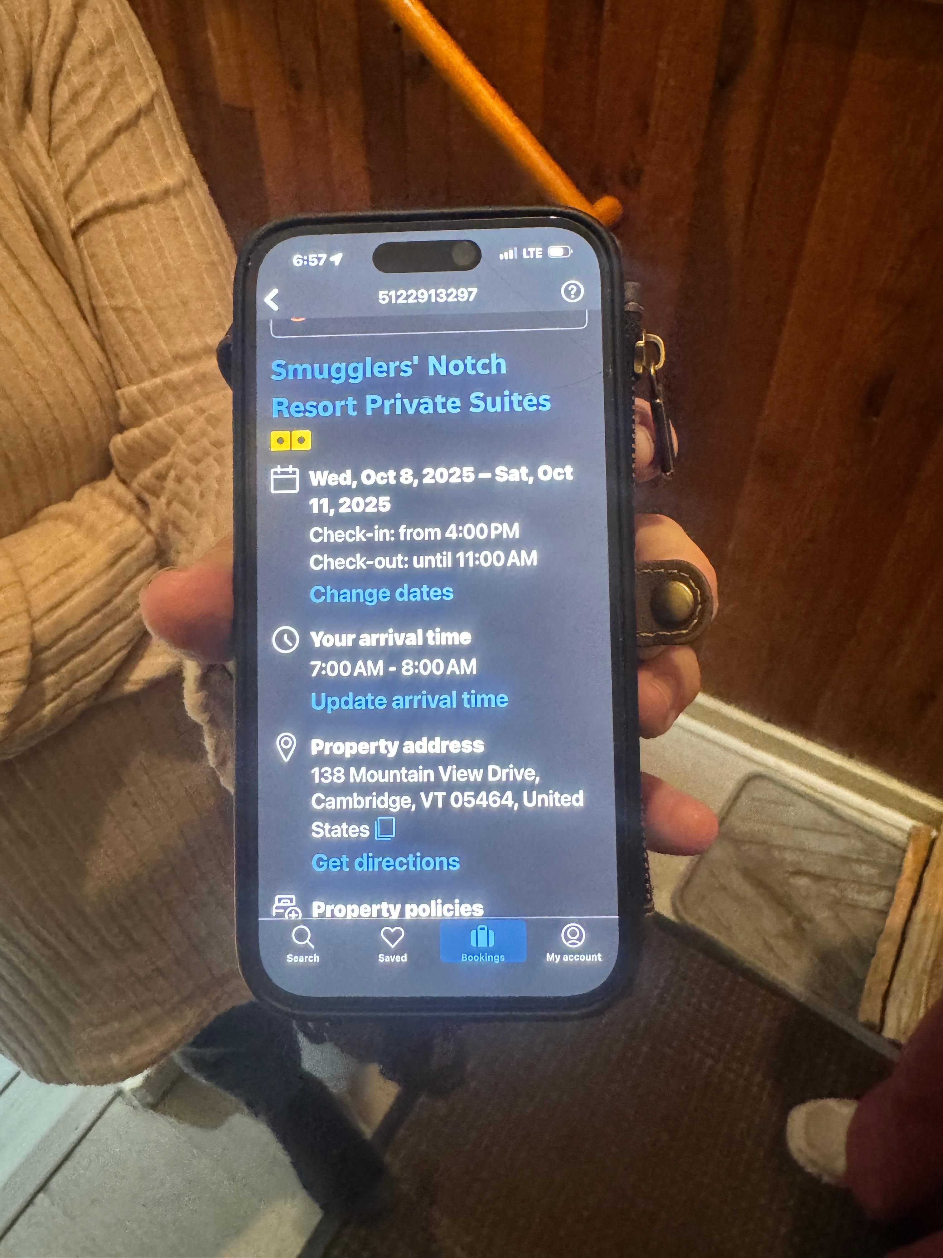 Proof from the other guest showing that they booked two days prior on Booking.com