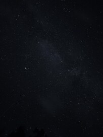 Clear night sky, no light pollution