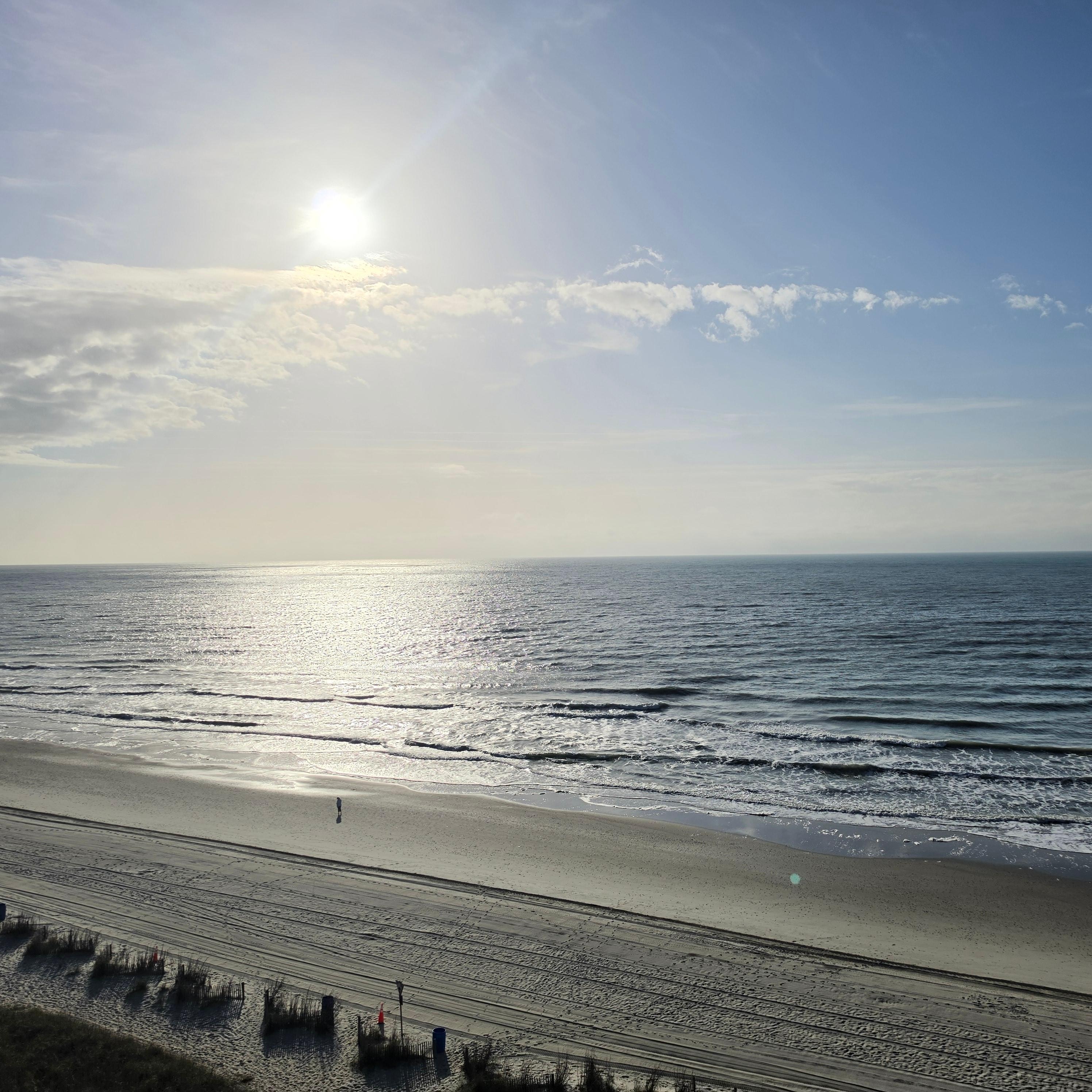 Sunrise on the balcony