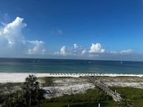 Beach view from balcony