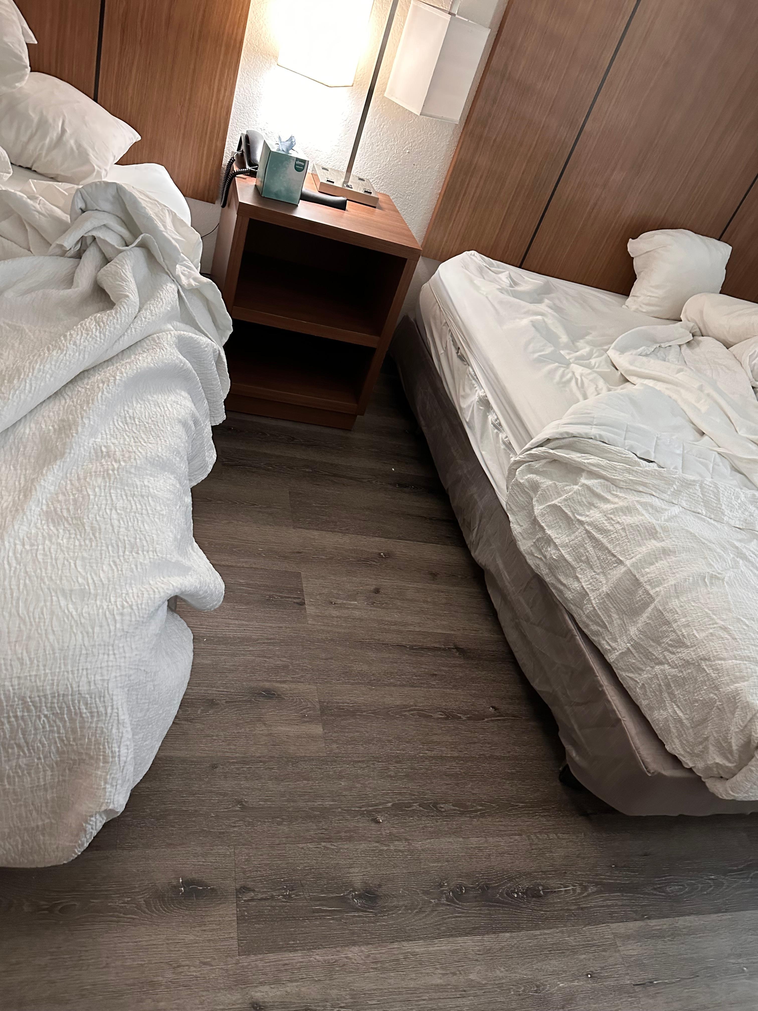 The bed was sagging on the side I slept on.”