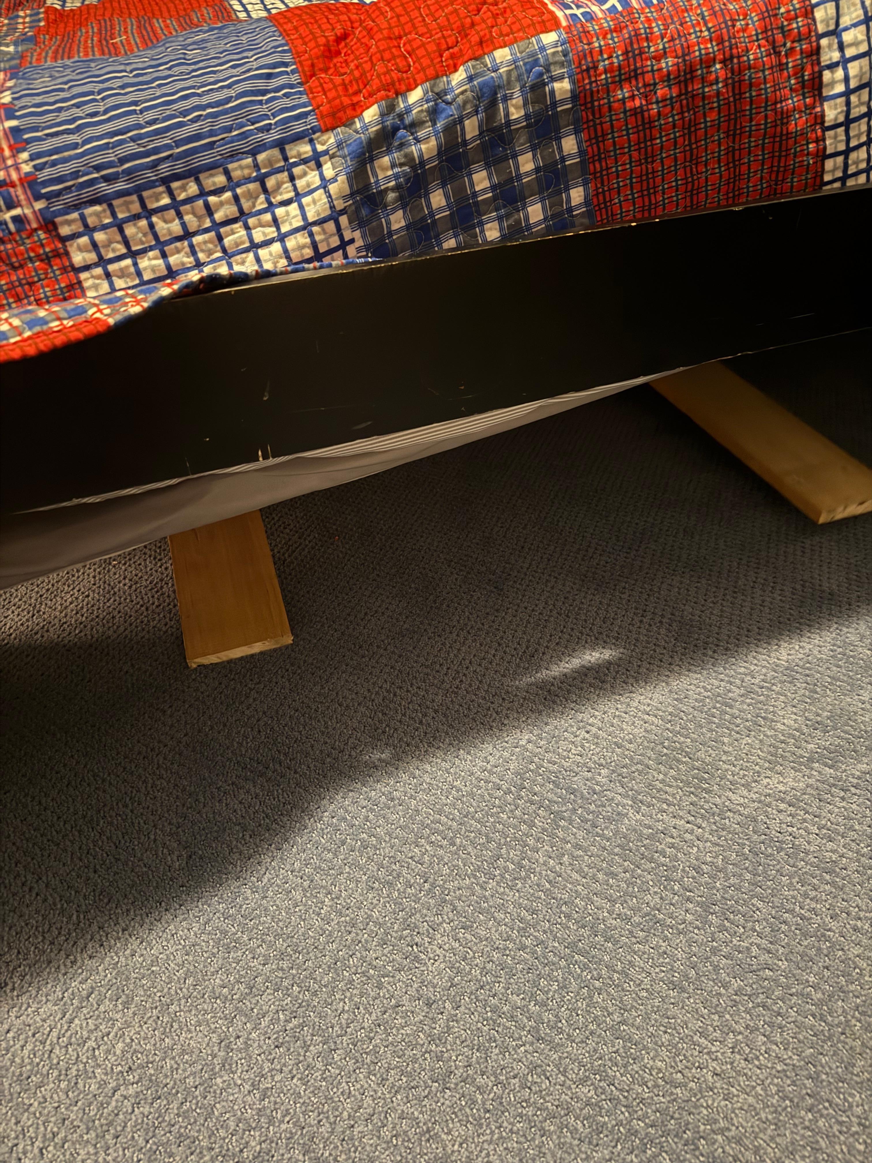 Bunk bed broken. Safety hazard.