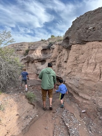Hiking the arroyo from out the front door