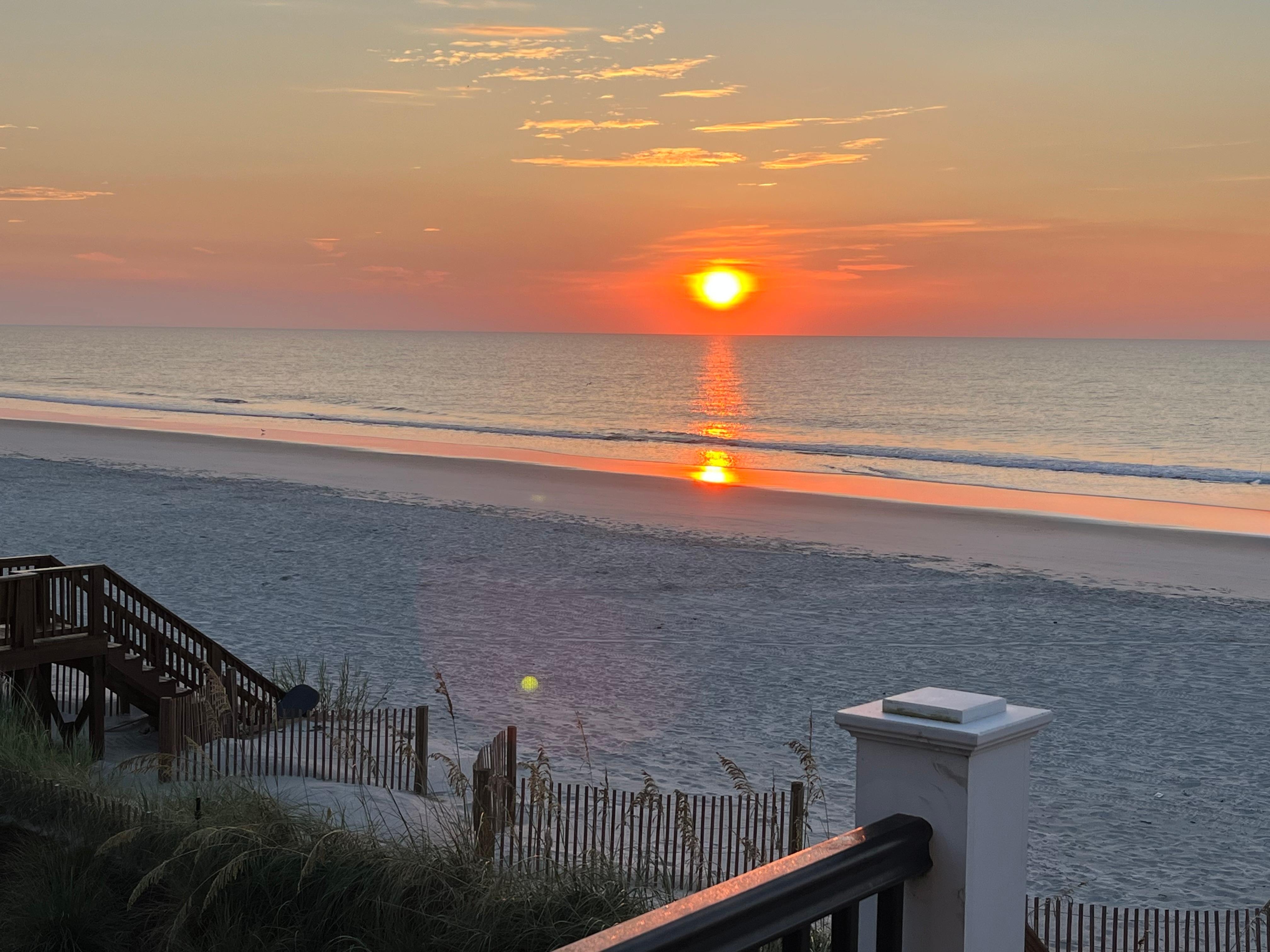 Sunrise from back deck