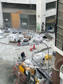 Roadworks directly outside my window (Jan 2026).