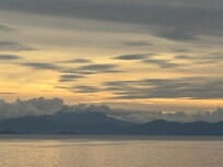 Sunset from the front of the hotel