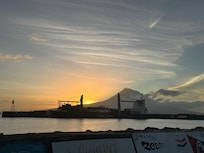 Sunrise from the harbor.