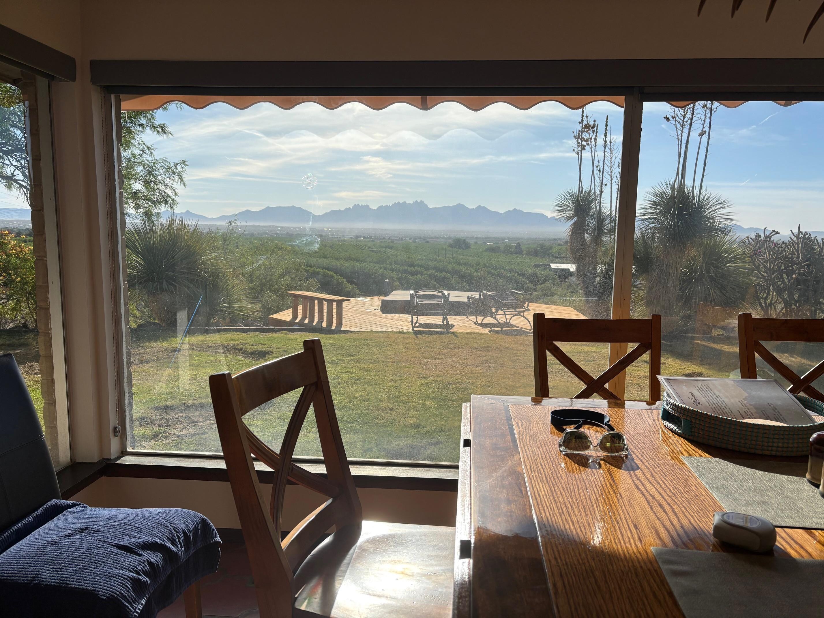 Breakfast view.