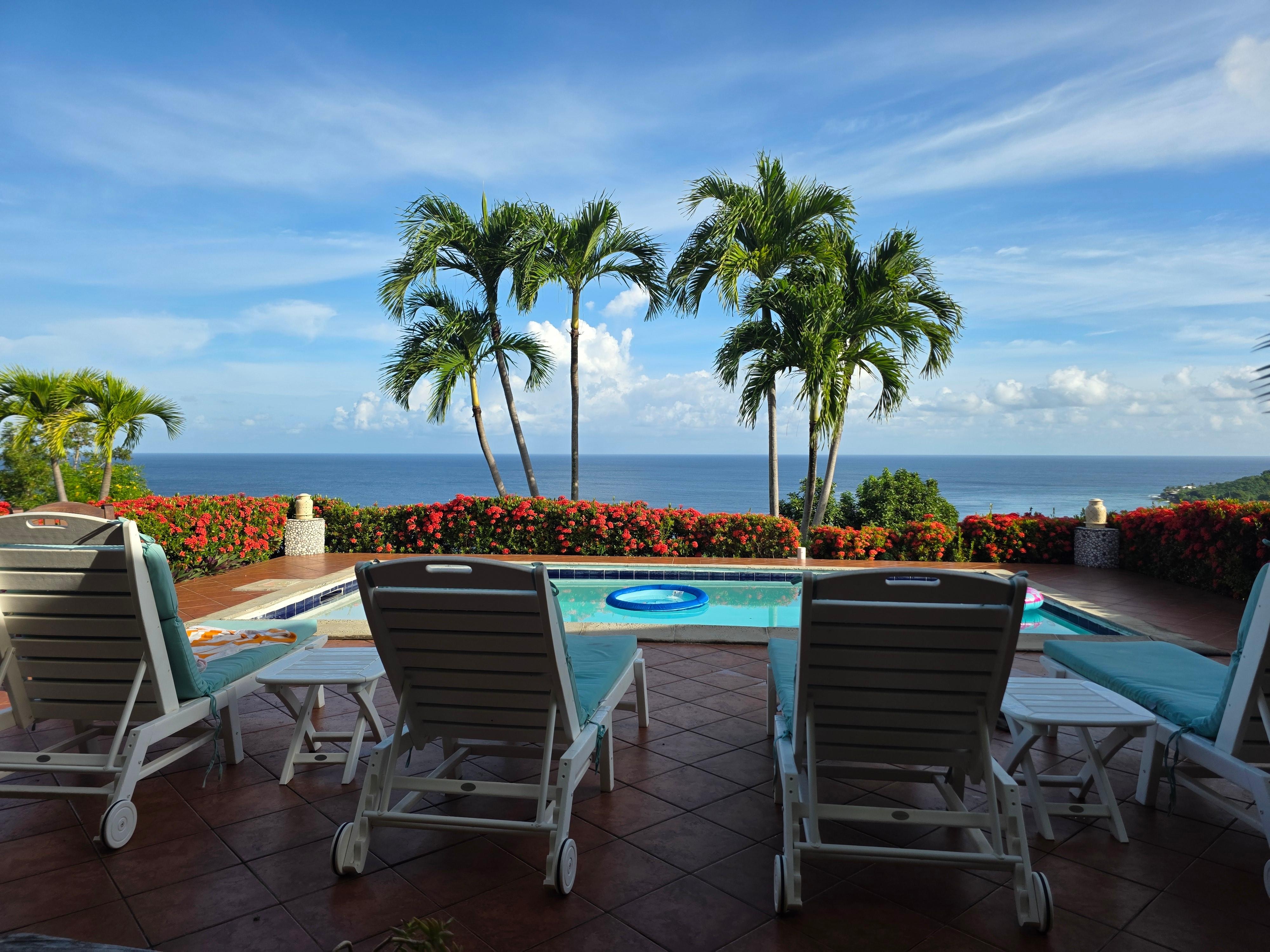 Great view from the covered patio