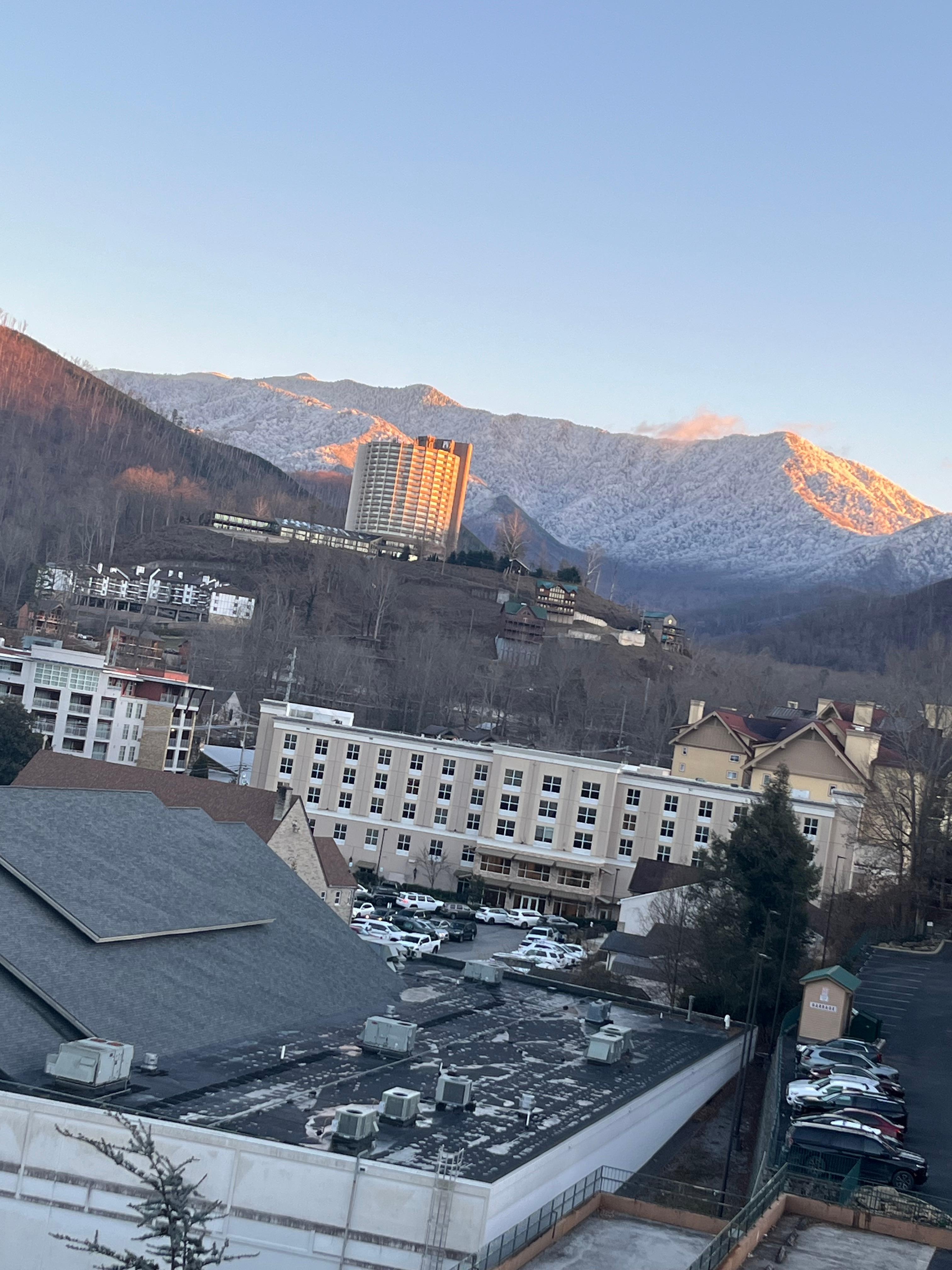 The view from the balcony 