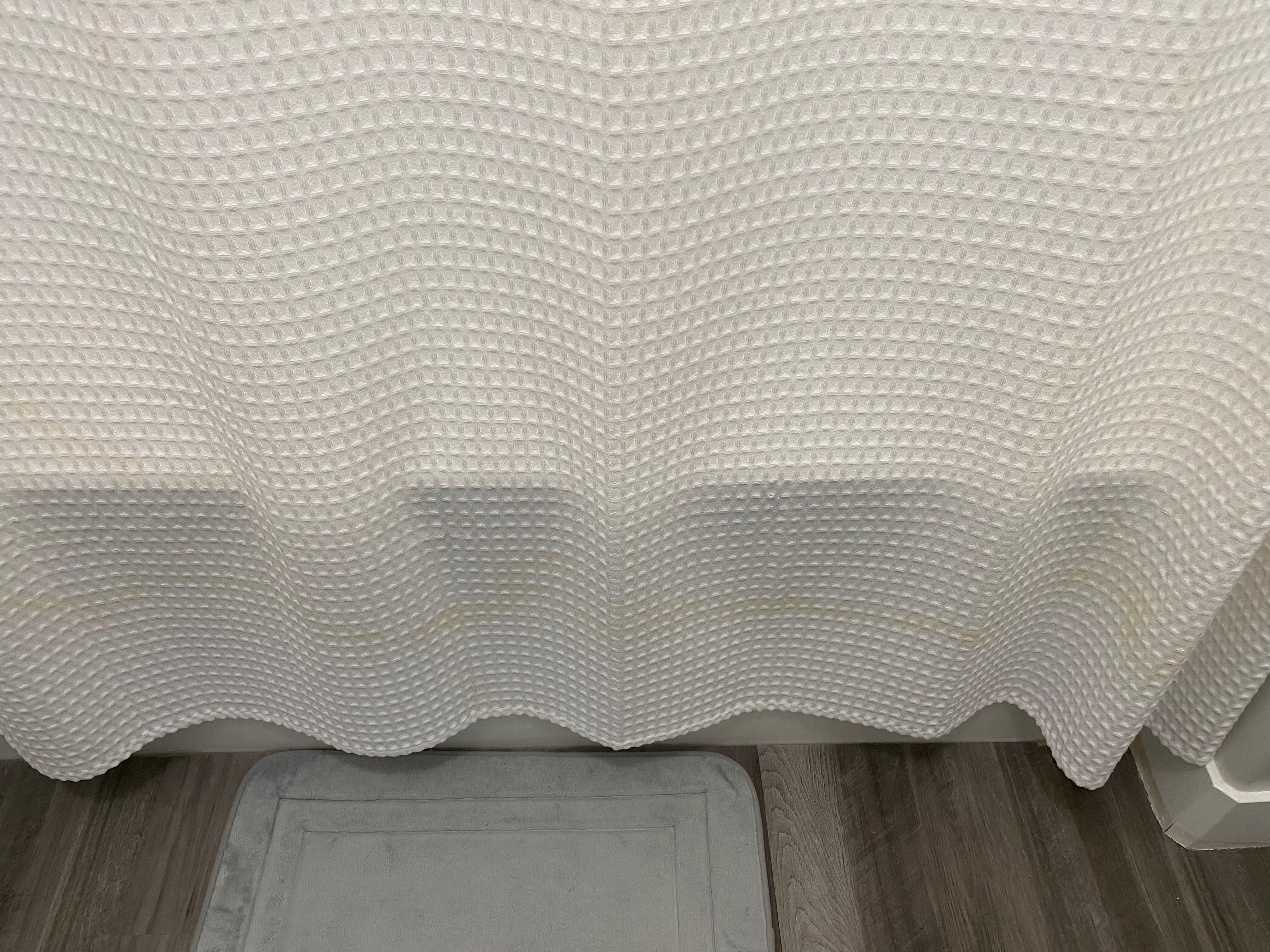 Shower curtain stained