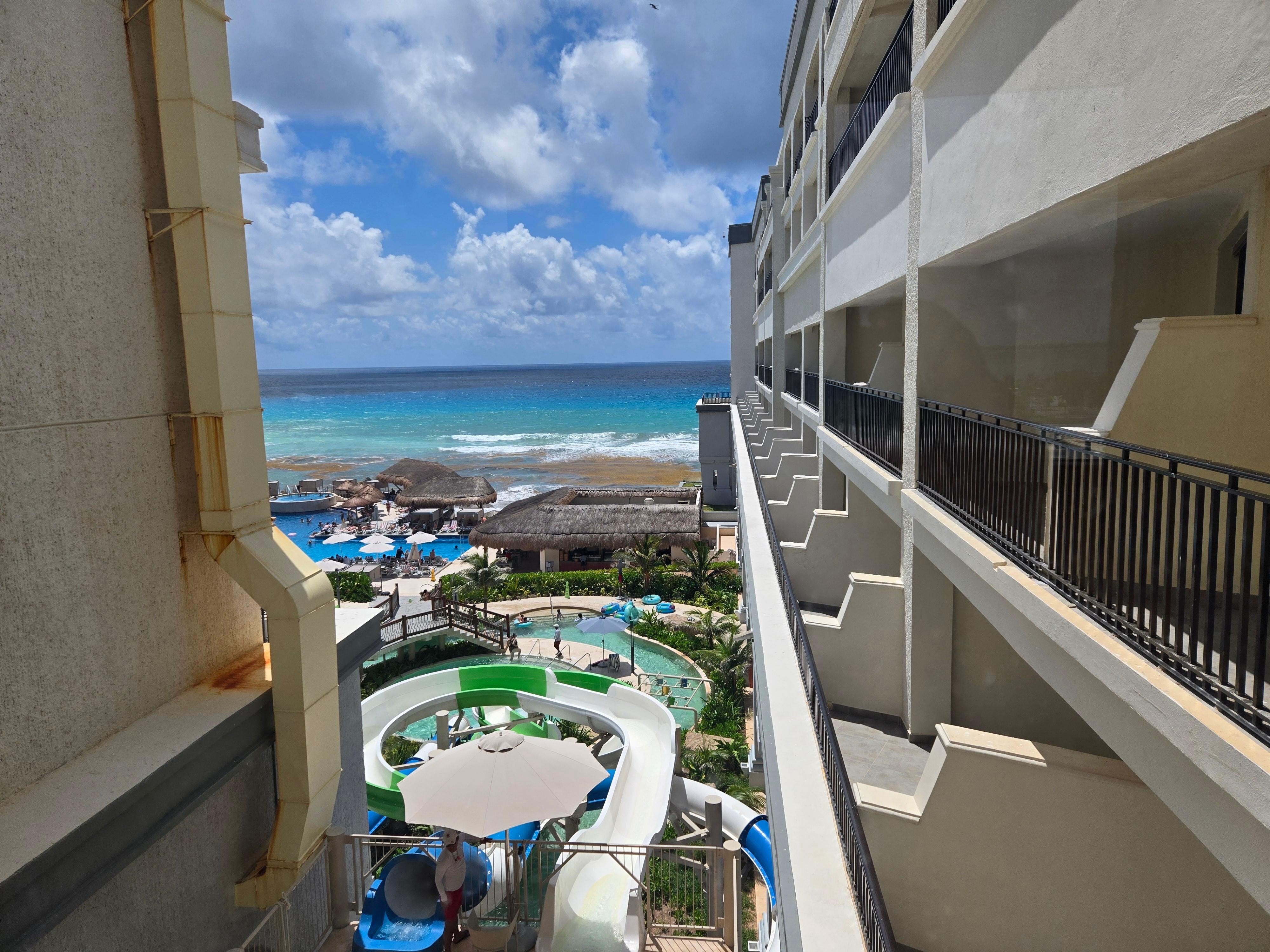 View and pool and kids area from above.