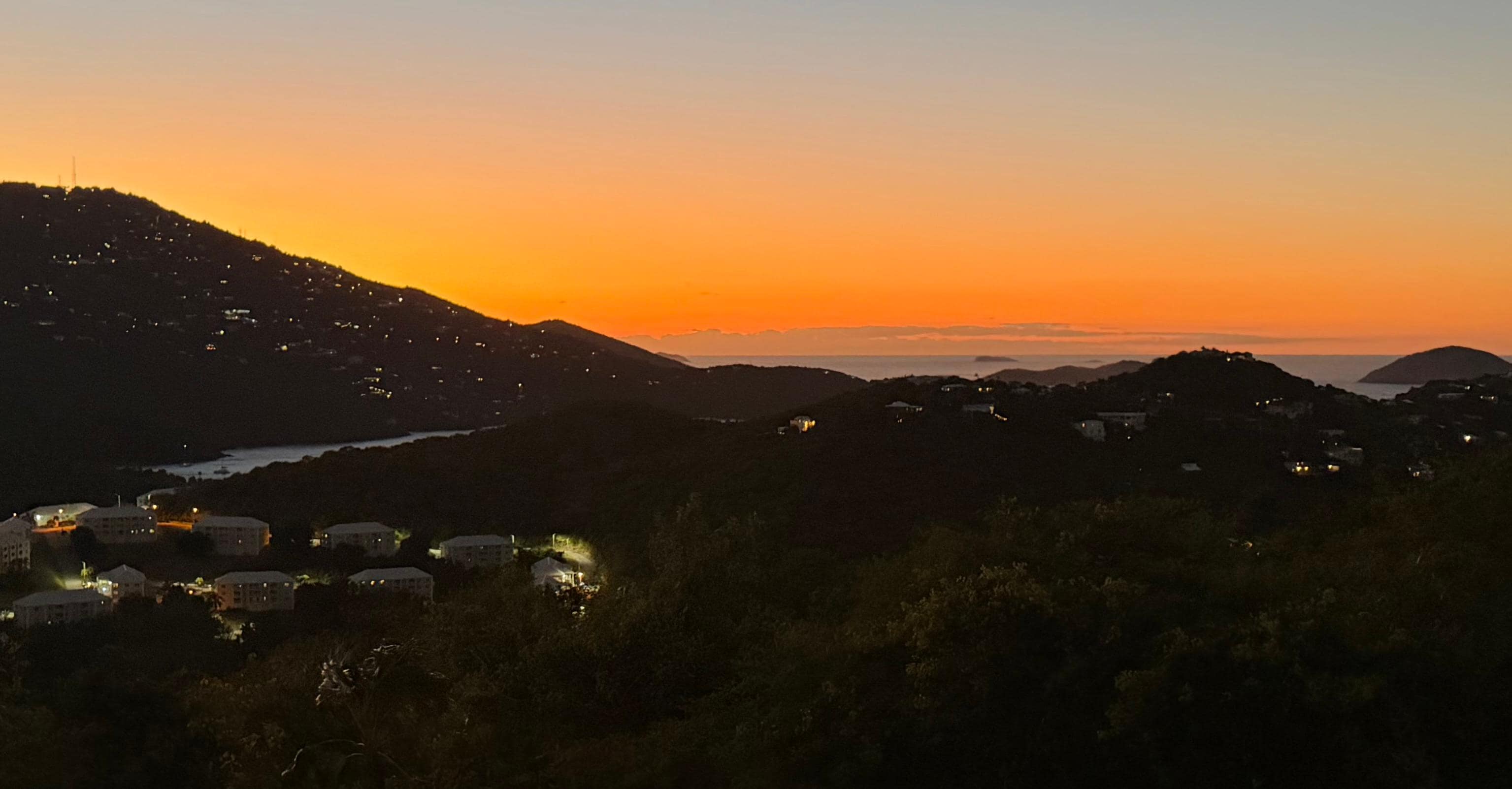 Sunset from the porch