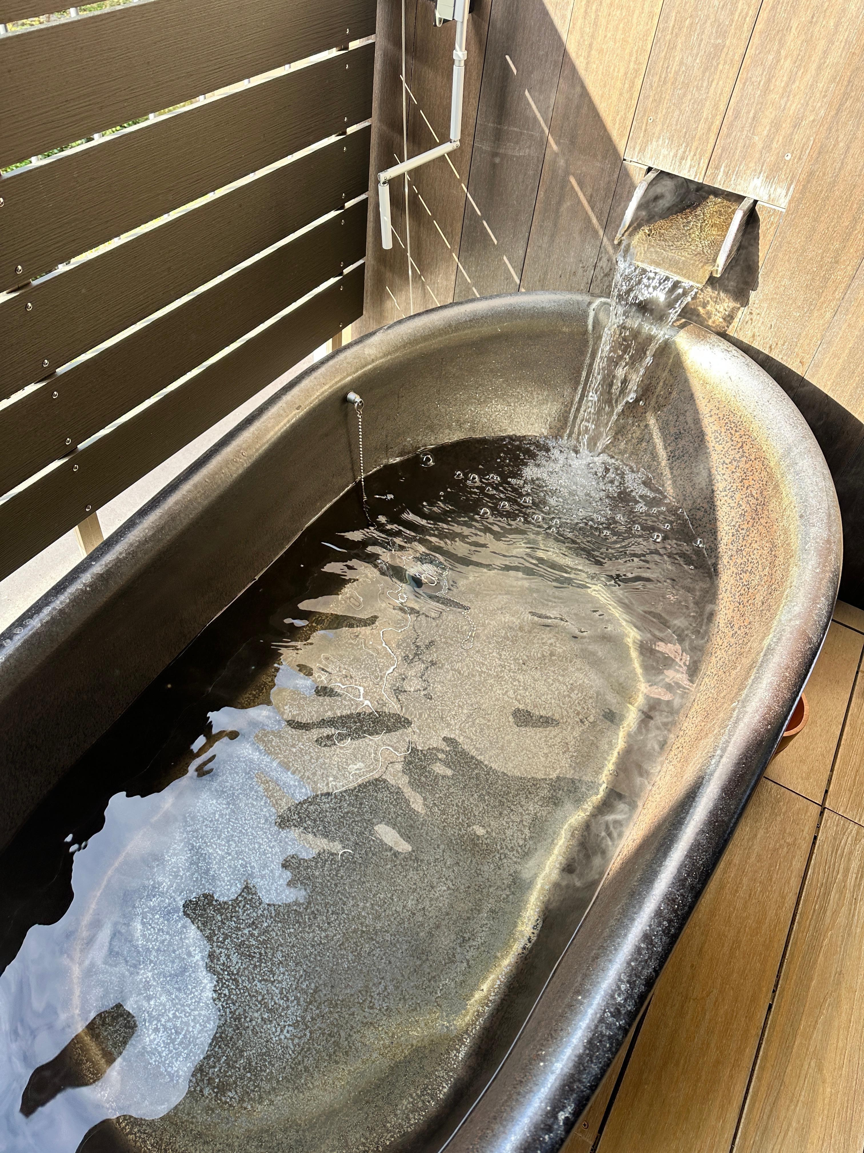Private onsen tub