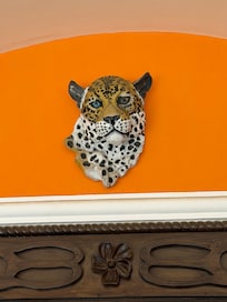 The Jaguar is a revered symbol in Mayan culture. This a beautiful little hotel.