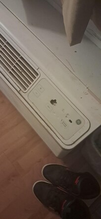 Button damage. Had to unplug to turn off