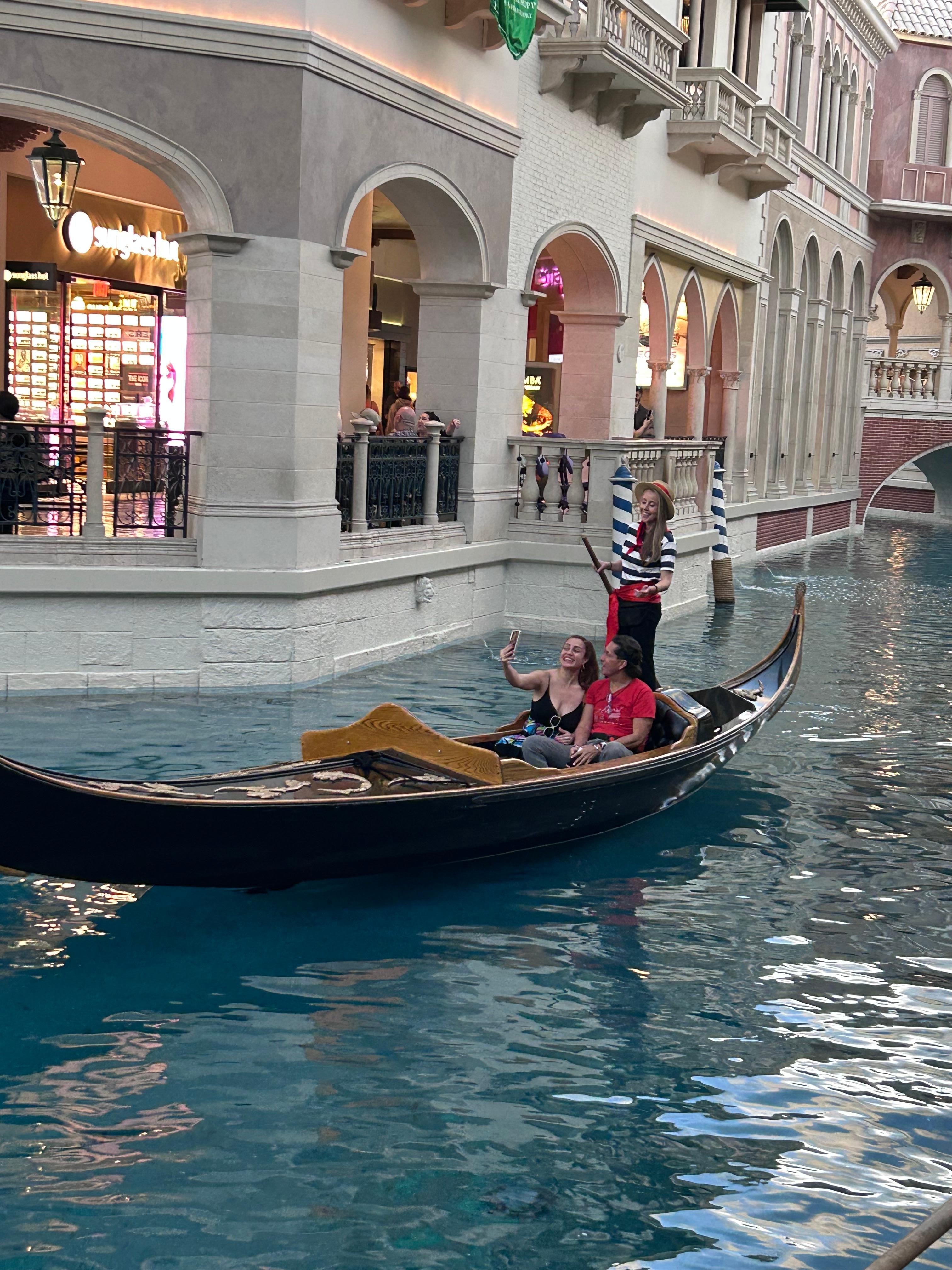 Gondola inside the hotel