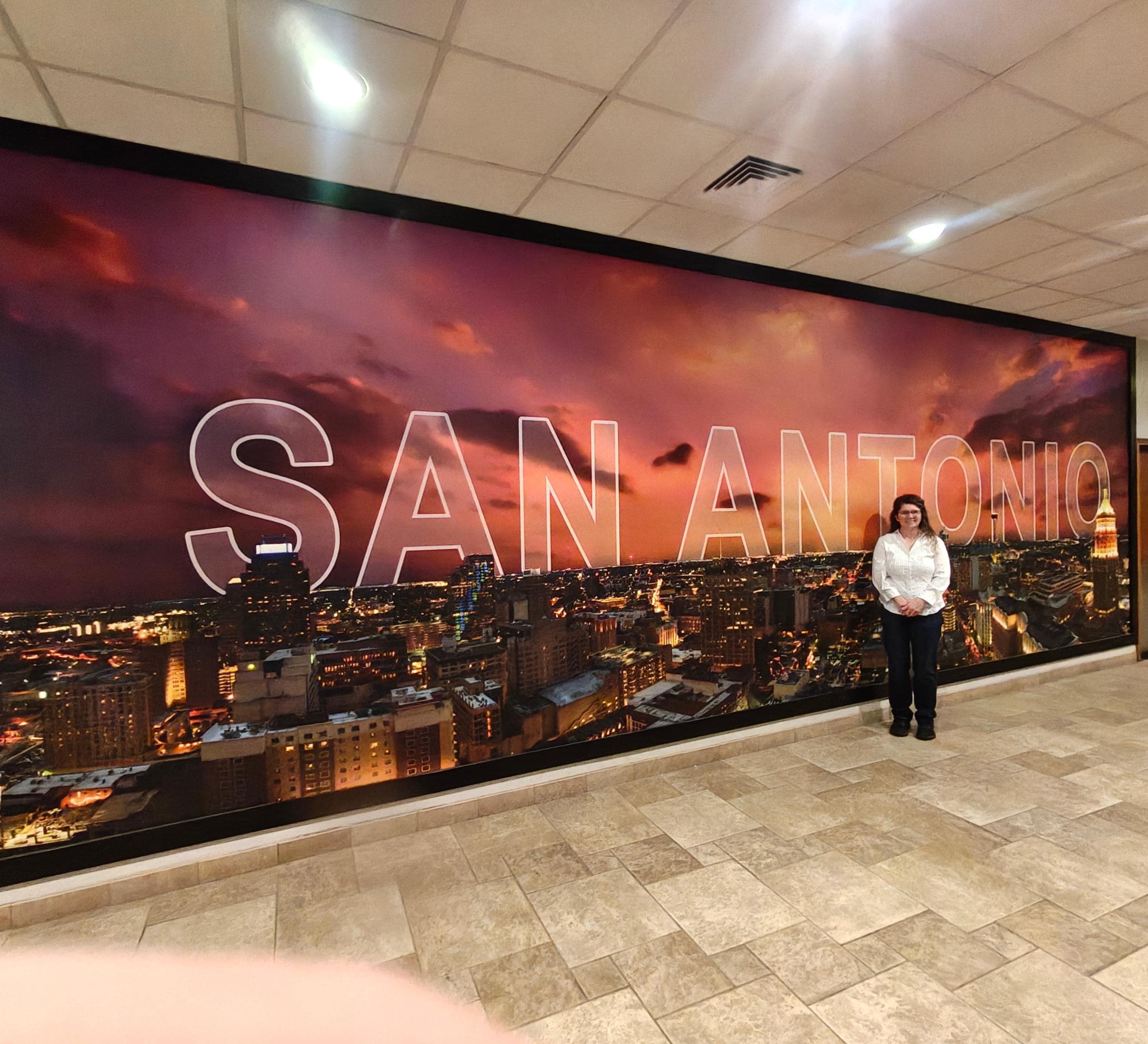 This is in the basement going out to the Riverwalk which was amazing and is a must do