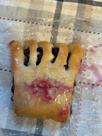 Get the huckleberry bear claw at the mercantile store at rt89/49. 15 minute drive.