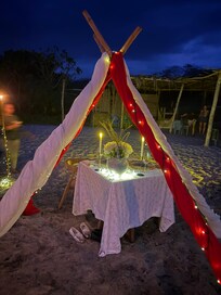 Beach dinner
