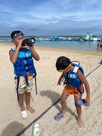 海のアクティビティで遊びました