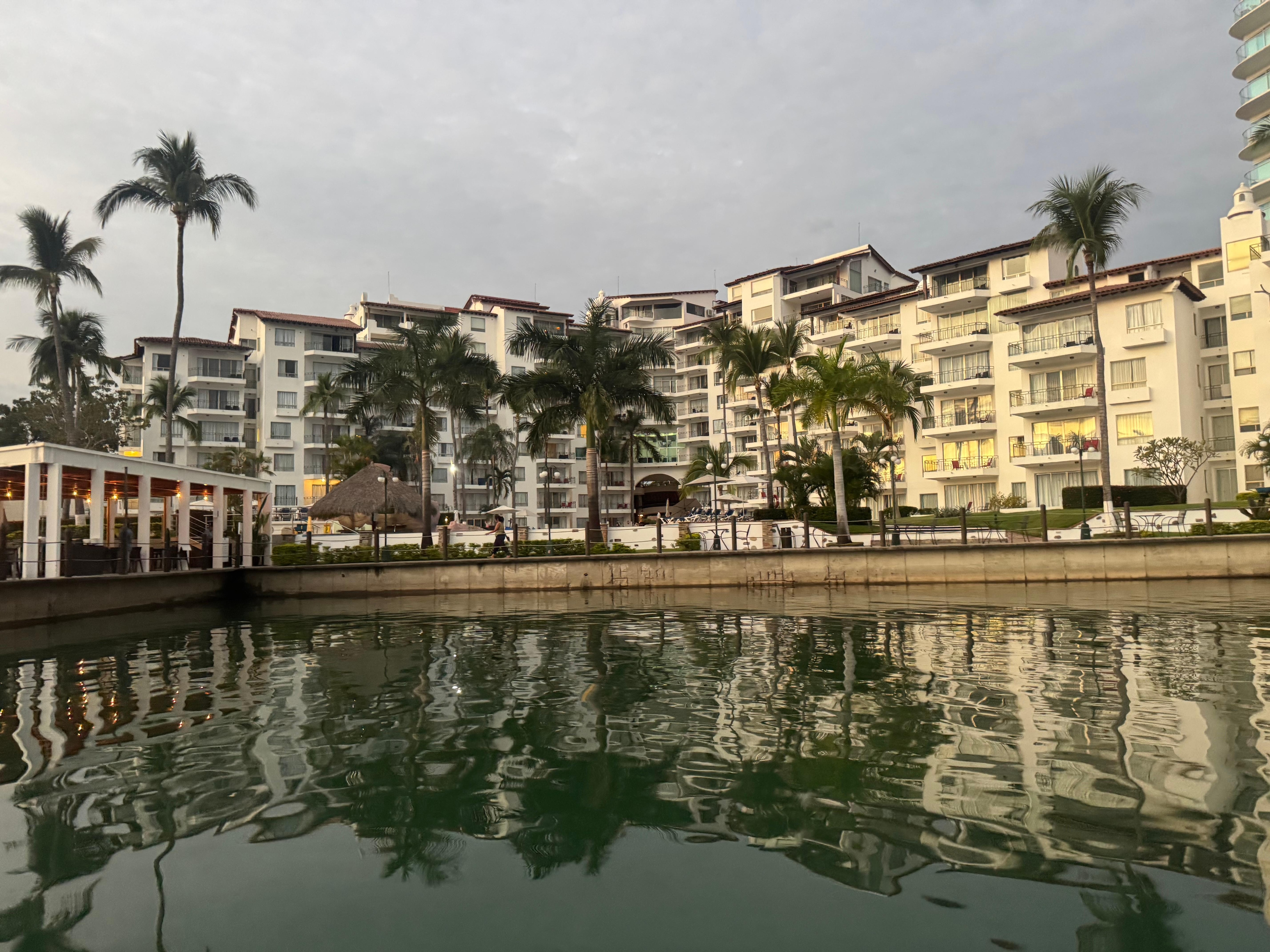 Main building from marina