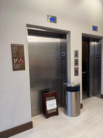 Broken elevator!! Place packed due to snowstorm and 1 elevator working! This place was so low end!!