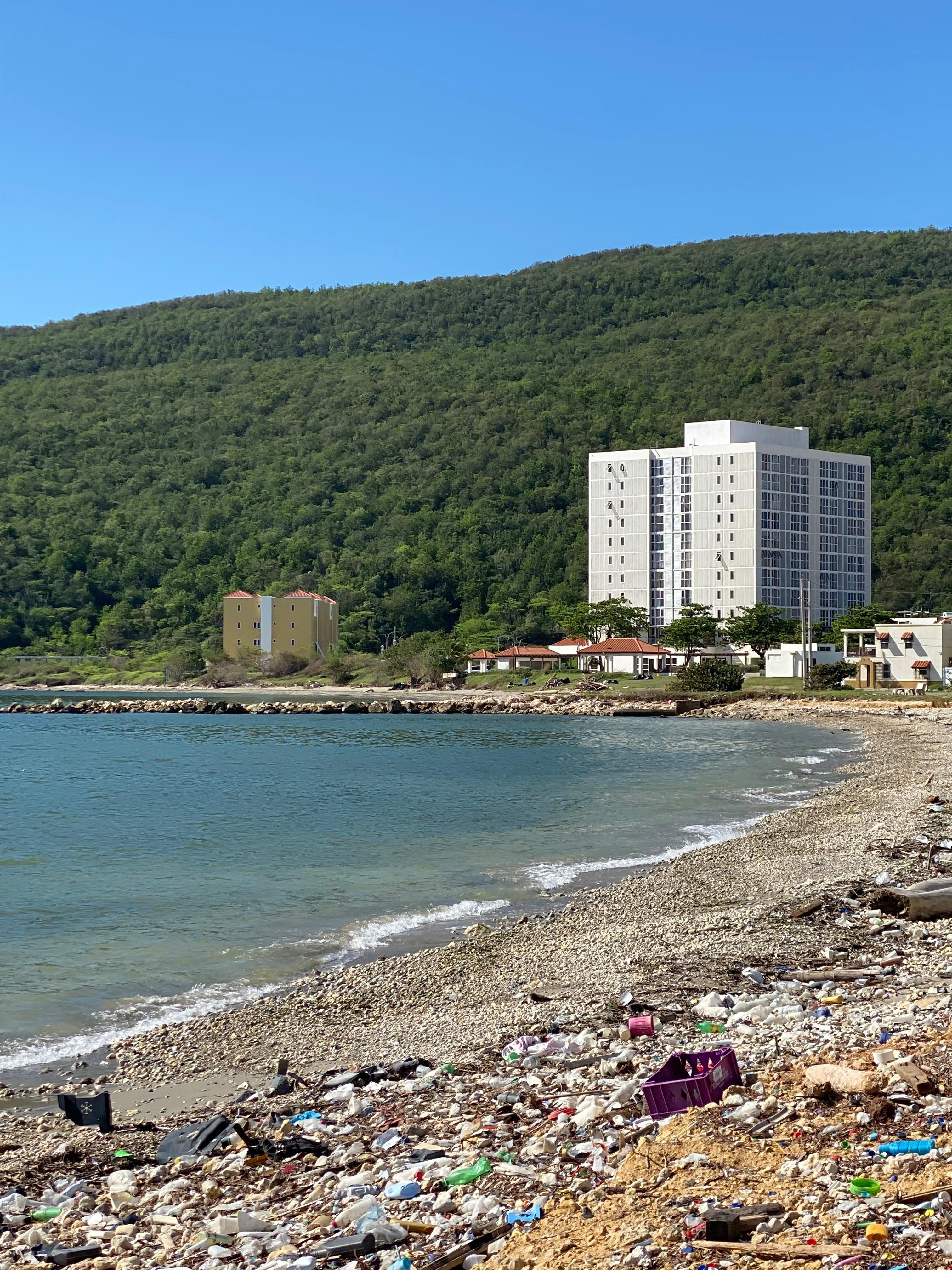 Sad to see so much debris washed up from the hurricane. 