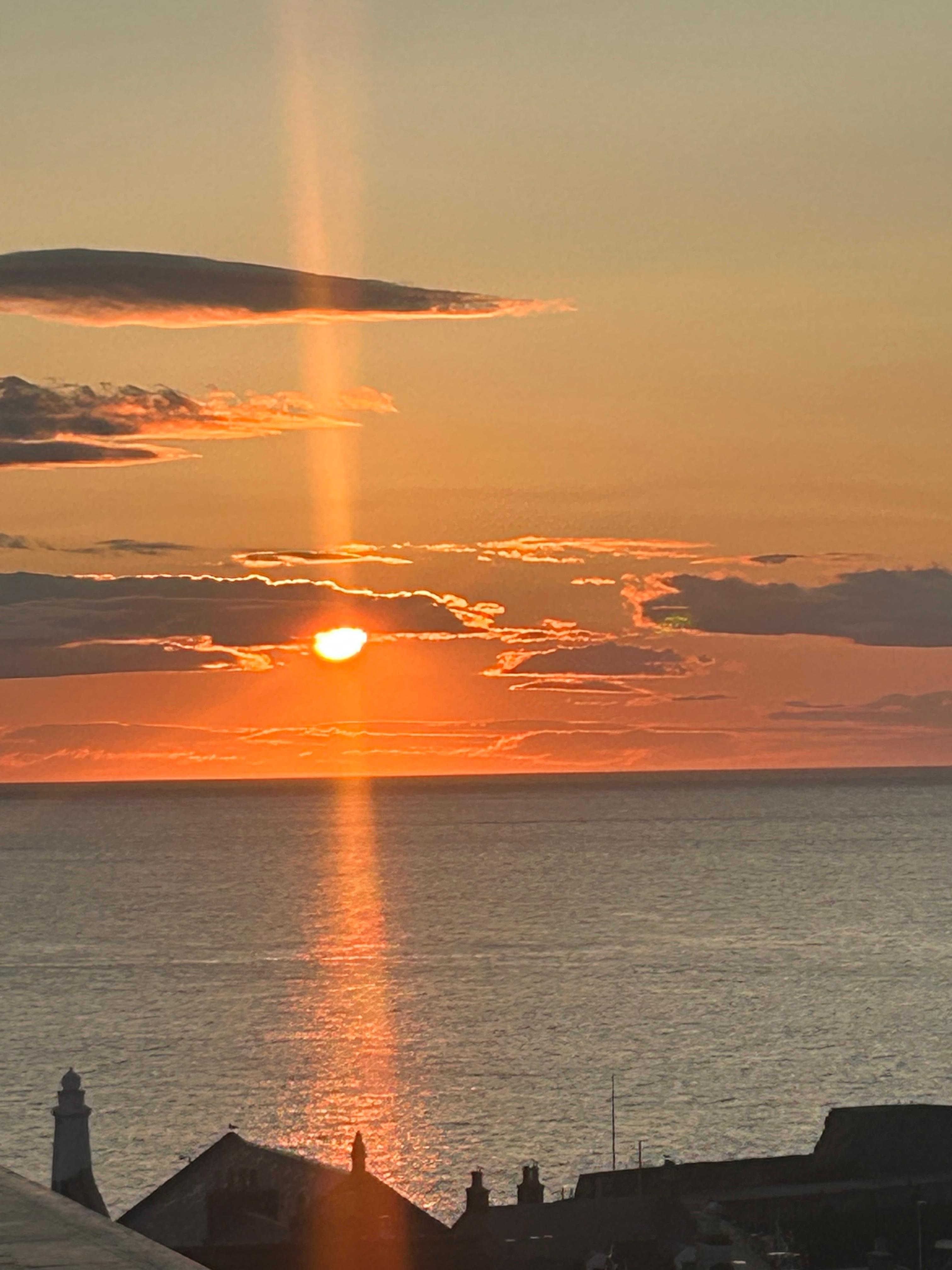Sunset from the balcony