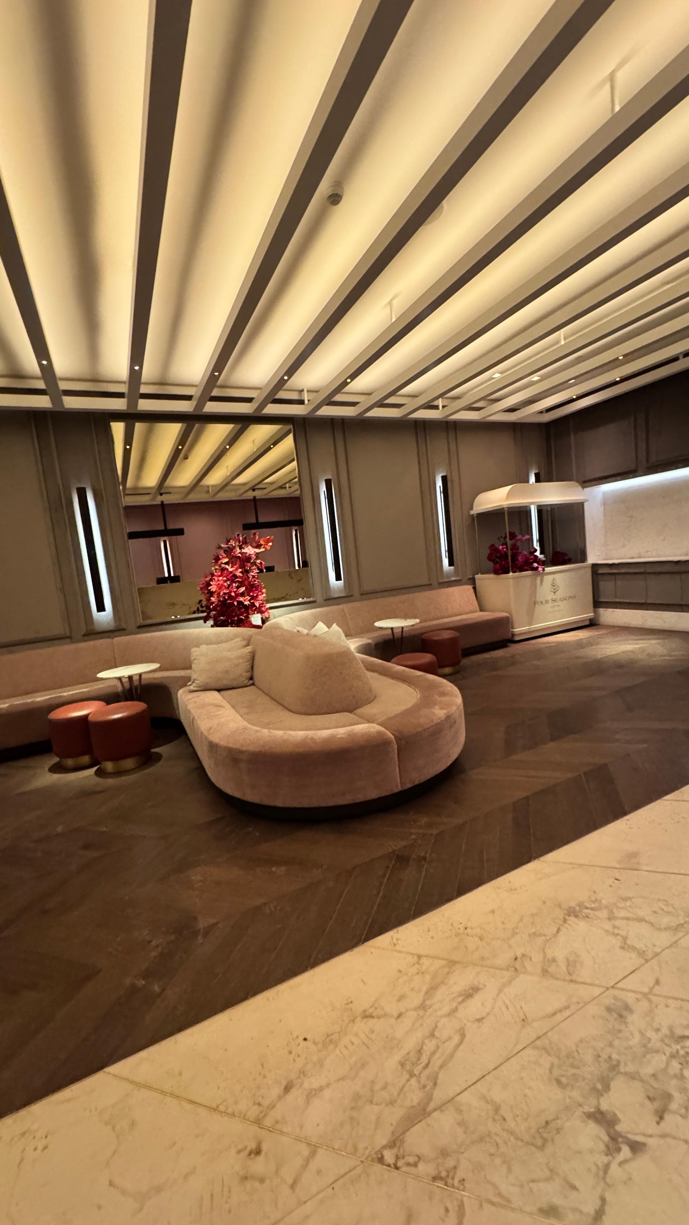 Hotel lobby/reception area (3rd) floor from street level 