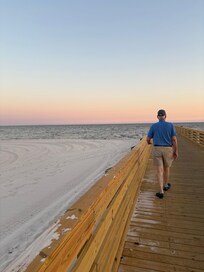 The pier near the motel