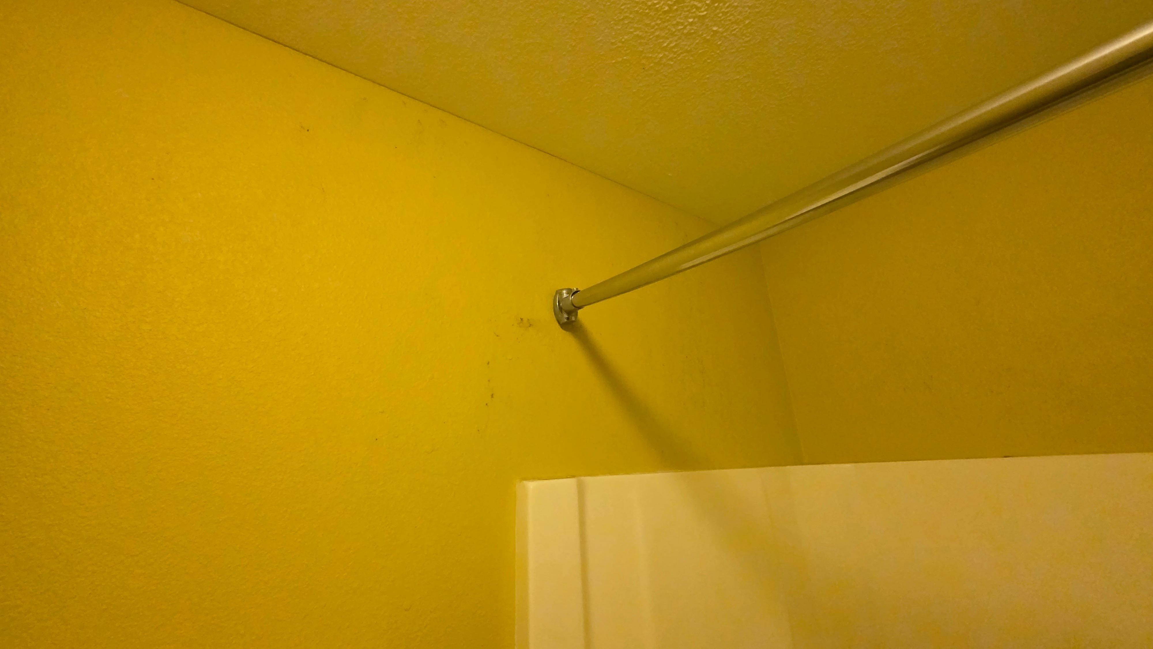 Mold on walls in bathroom. It's not hard to wipe off, so why not do it? Because they don't care.