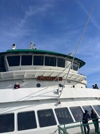 A view of the ferry from Edmonds to Kingston. They go fast - less than a 30 minute ride!