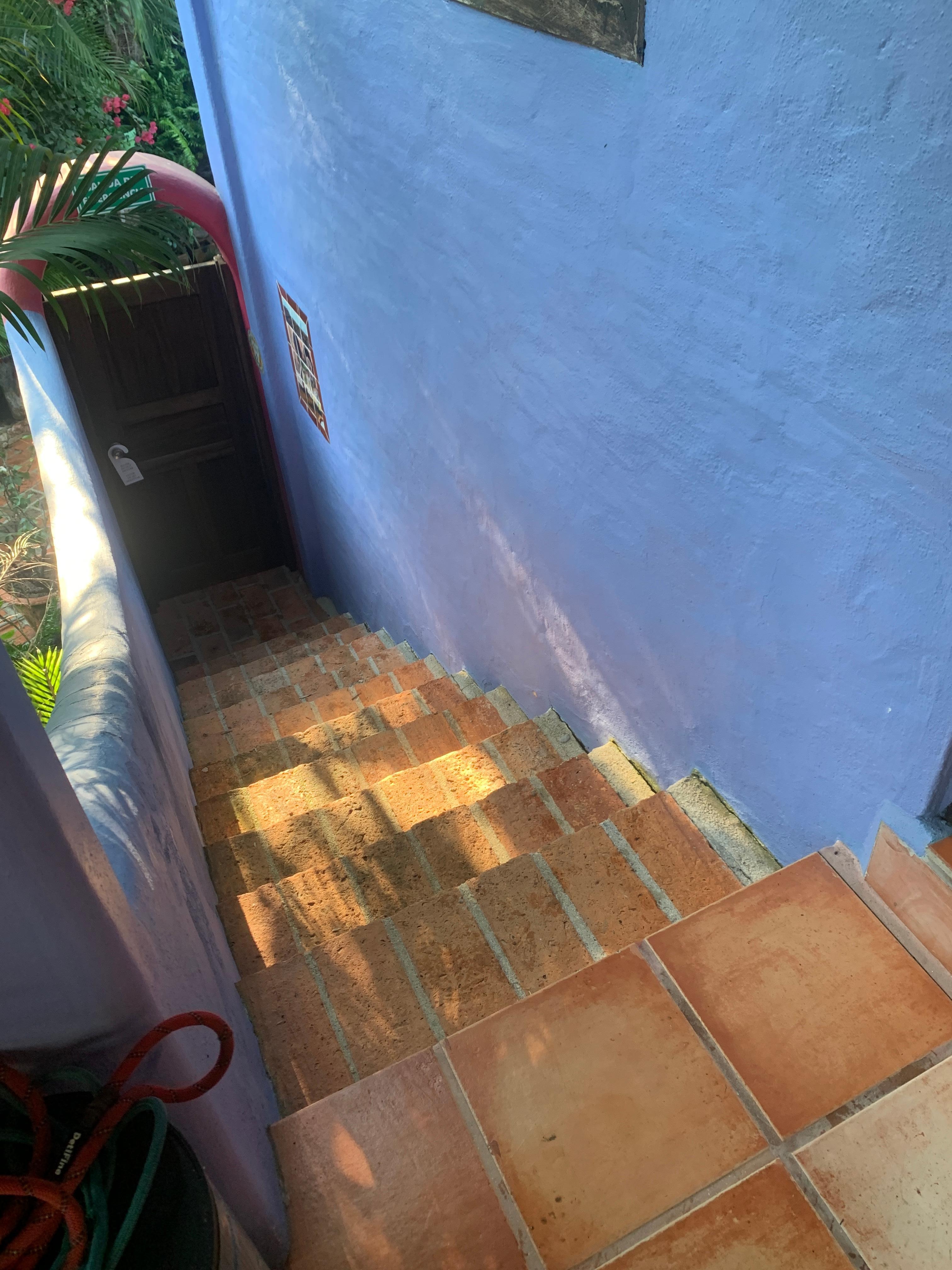 Our own private staircase.