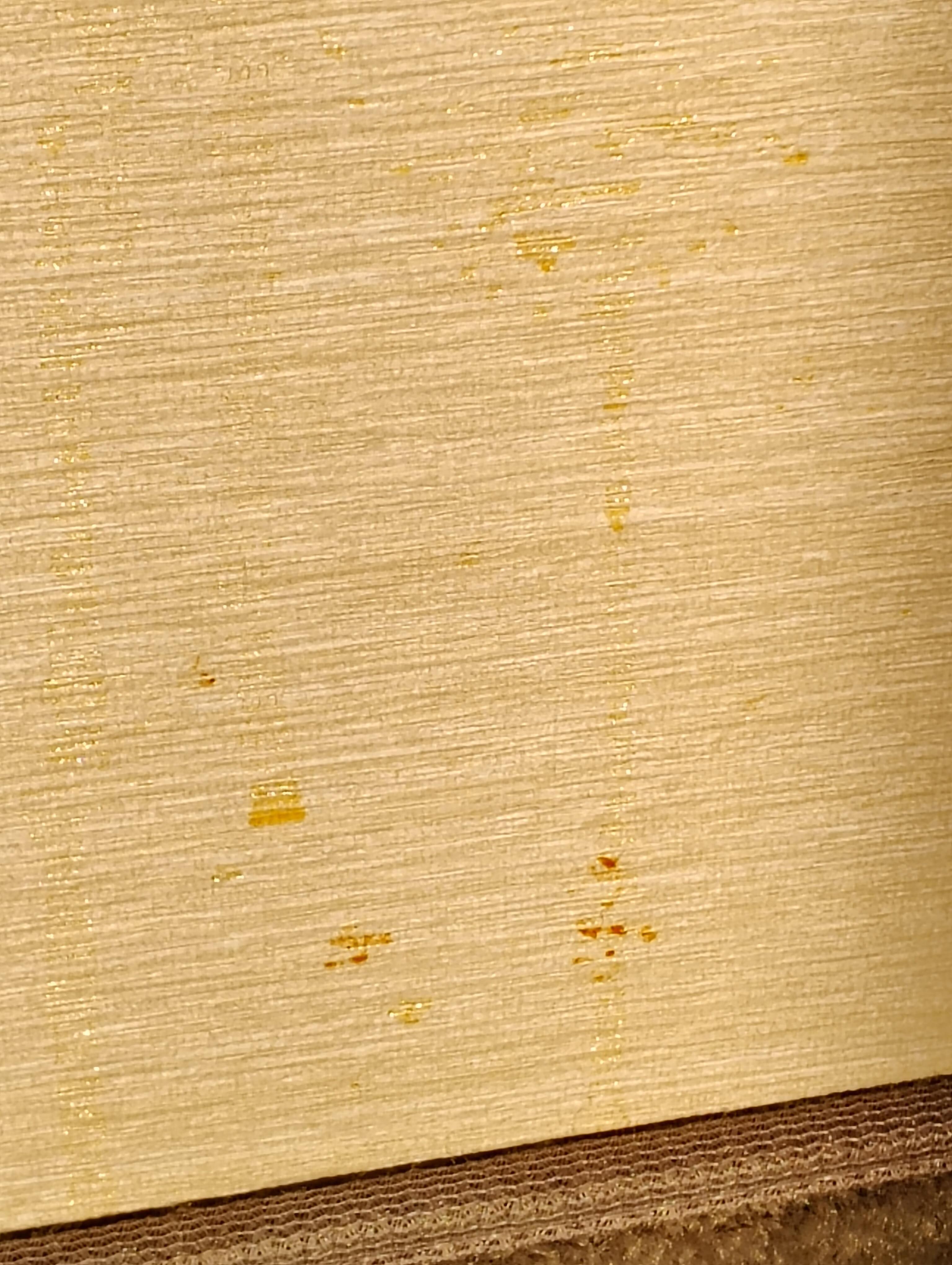 Substances on wall